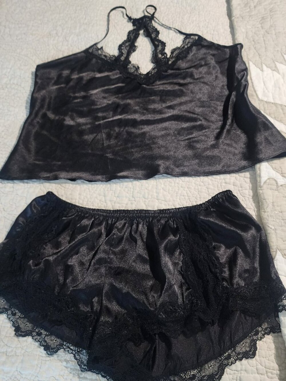 Slinky Black Cami Set - by Jonquil